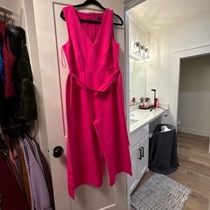 Elegant Pink Sleeveless Jumpuit